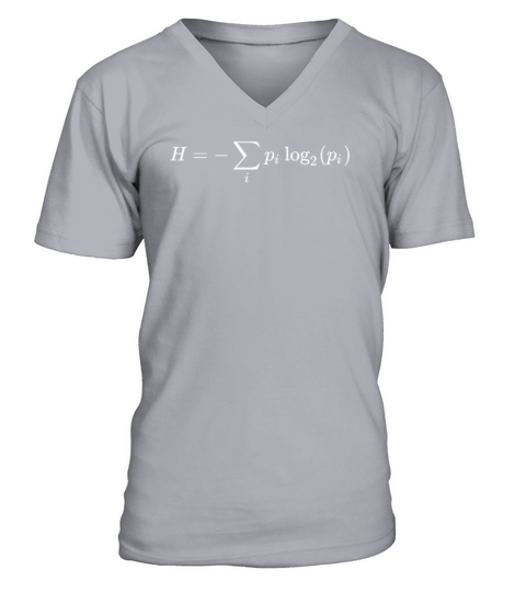 Information theory math and physics formula V-Neck T-shirt