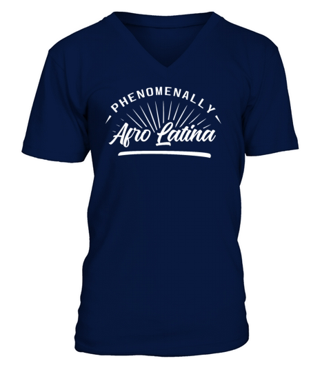 Phenomenally Afro Latina V-Neck T-shirt