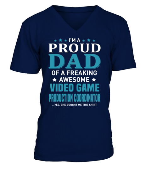 Video Game Production Coordinator V-Neck T-shirt