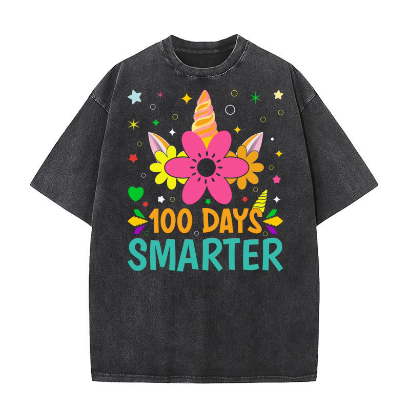 100 days smarter Washed T-Shirt