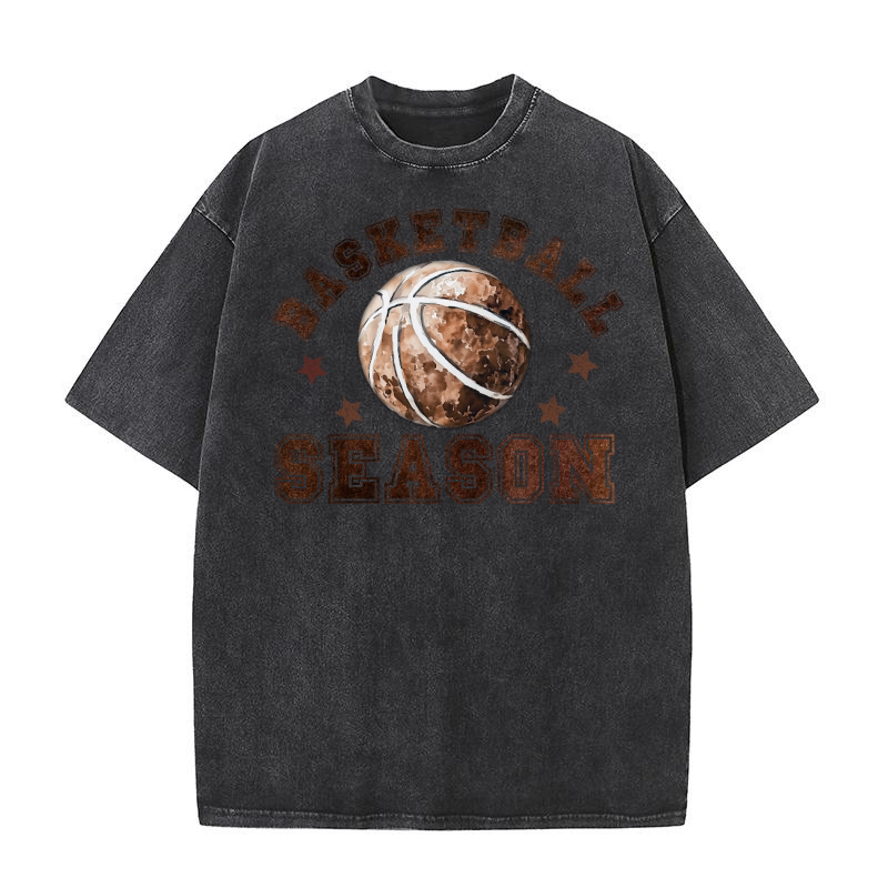 Basketball season ball Washed T-Shirt
