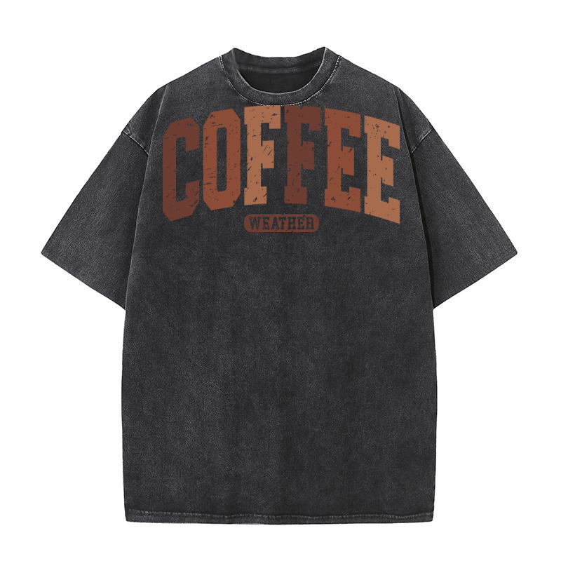 CoffeeWeather Retro Washed T-Shirt