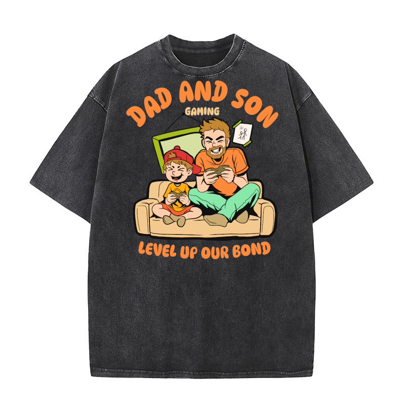 Dad and Son Washed T-Shirt