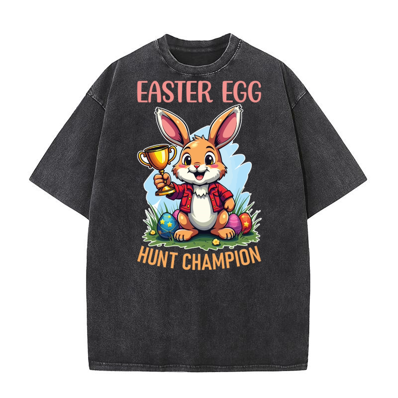 Easter Egg Hunt Champion 02 Washed T-Shirt