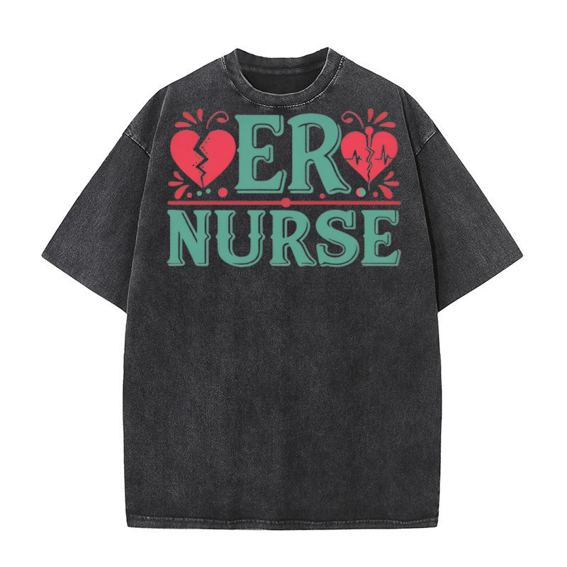 ER Nurse 09 Washed T-Shirt