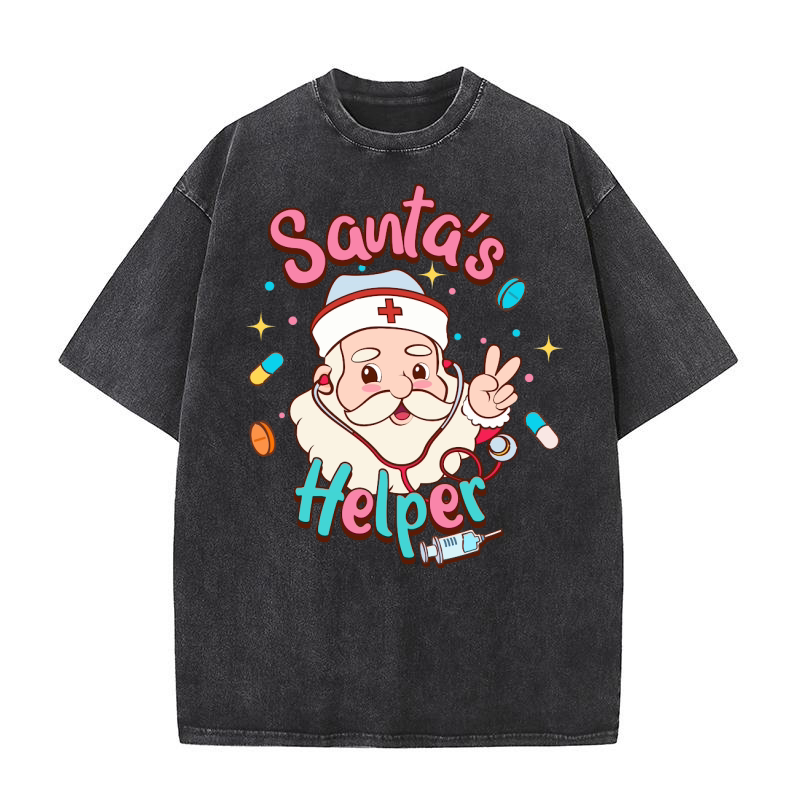 Santas helper Washed T-Shirt