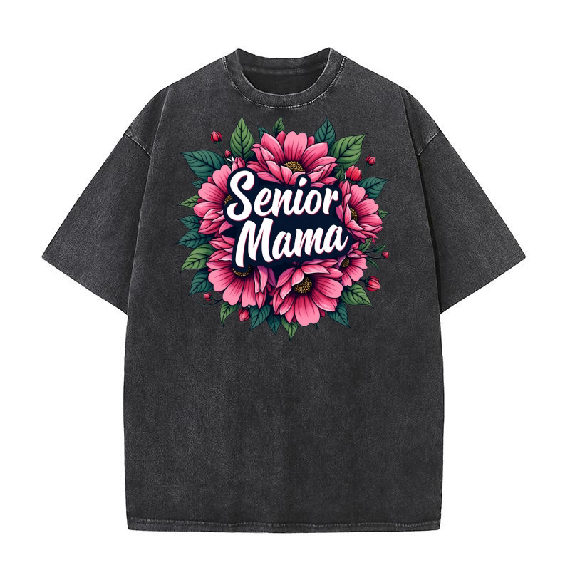 Senior Mama Washed T-Shirt