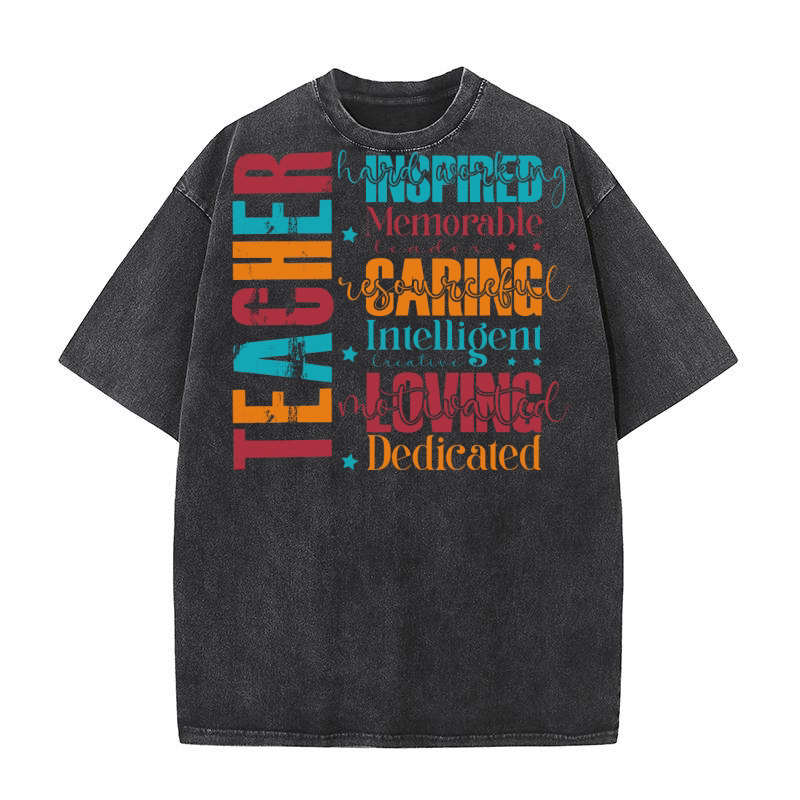 Teacger hard working memorable leader Resourceful Washed T-Shirt