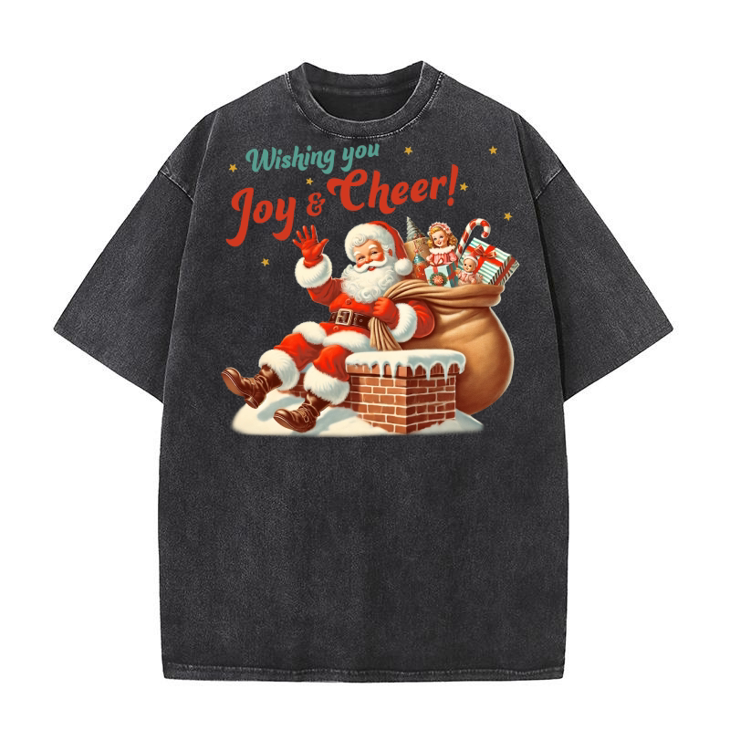 Wishing you Joy and Cheer Washed T-Shirt