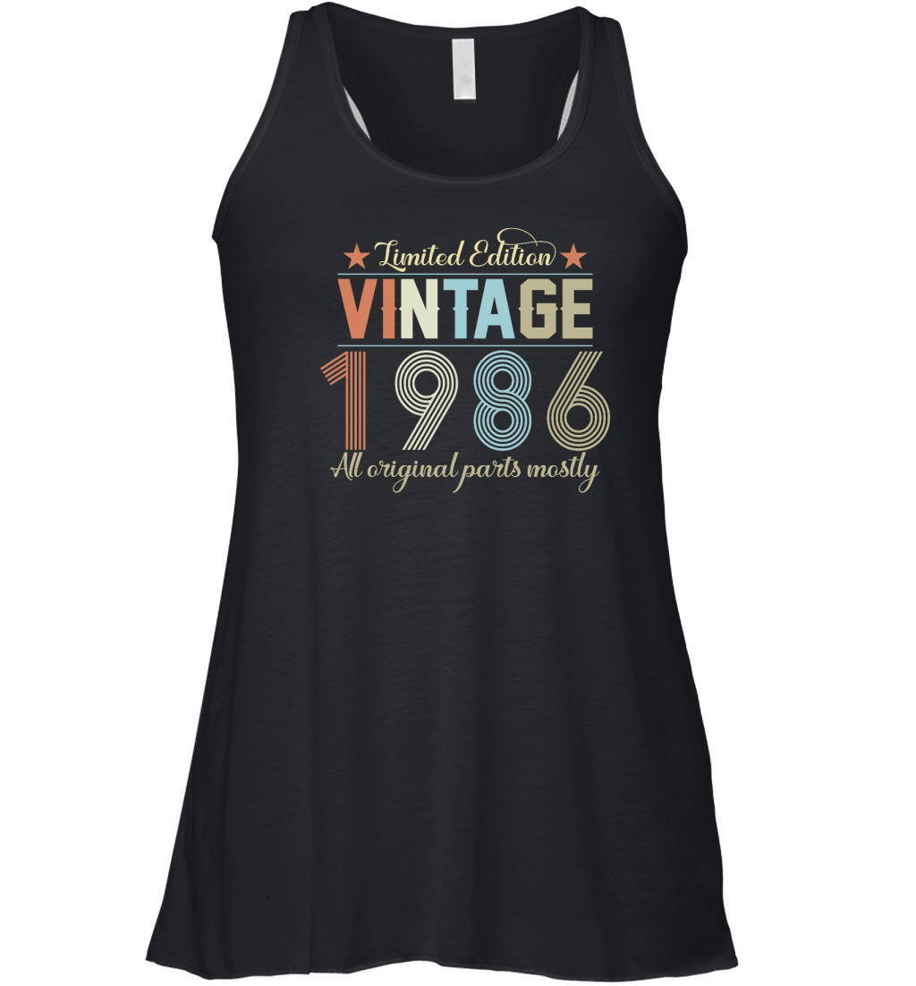 Birthday   Limited Edition Vintage 1986 Women's Flowy Tank Top