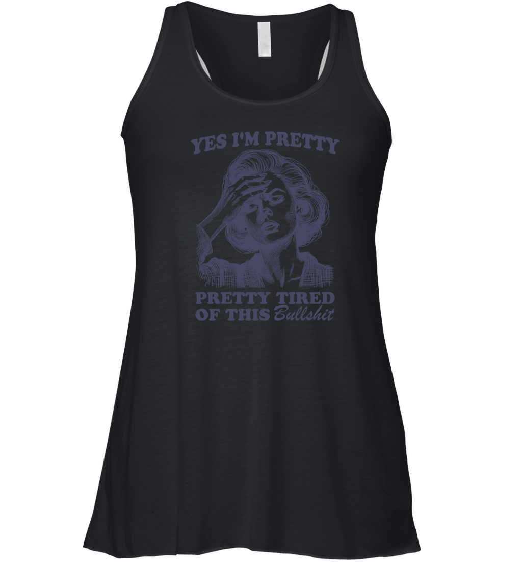 Pretty Tired Of This BS L dViolet Women's Flowy Tank Top