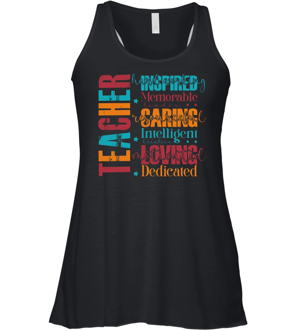 Teacger hard working memorable leader Resourceful Women's Flowy Tank Top