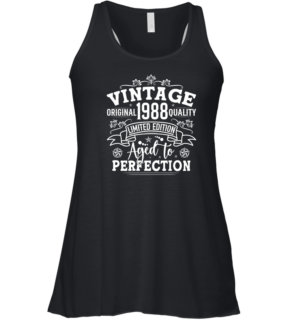 Vintage Birthday TShirt Design Bundle 1988 Women's Flowy Tank Top