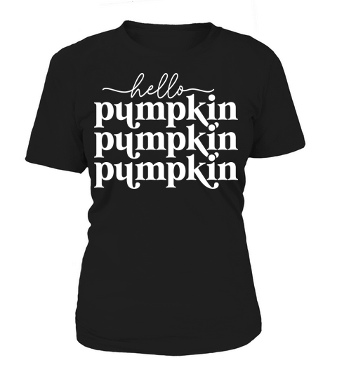 hello pumpkin t shirt design white Women's T-Shirt