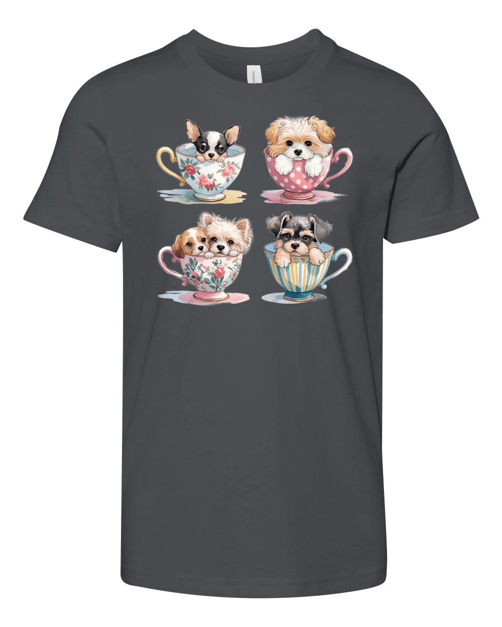 Dog Watercolor Bundle 08 Youth Unisex Jersey Tee