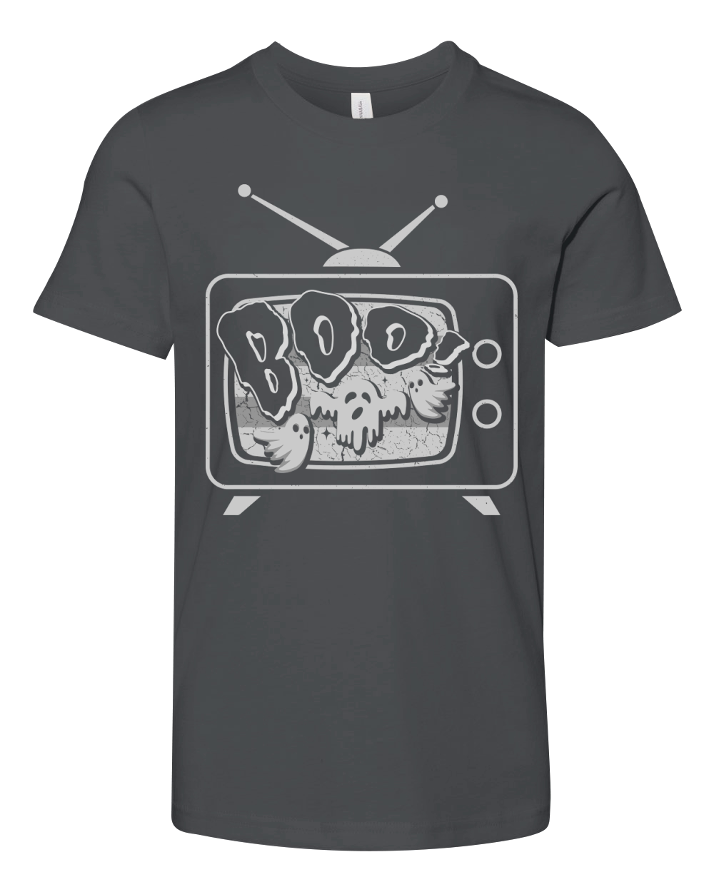 Halloween Vintage Boo Ghost 1 Youth Unisex Jersey Tee