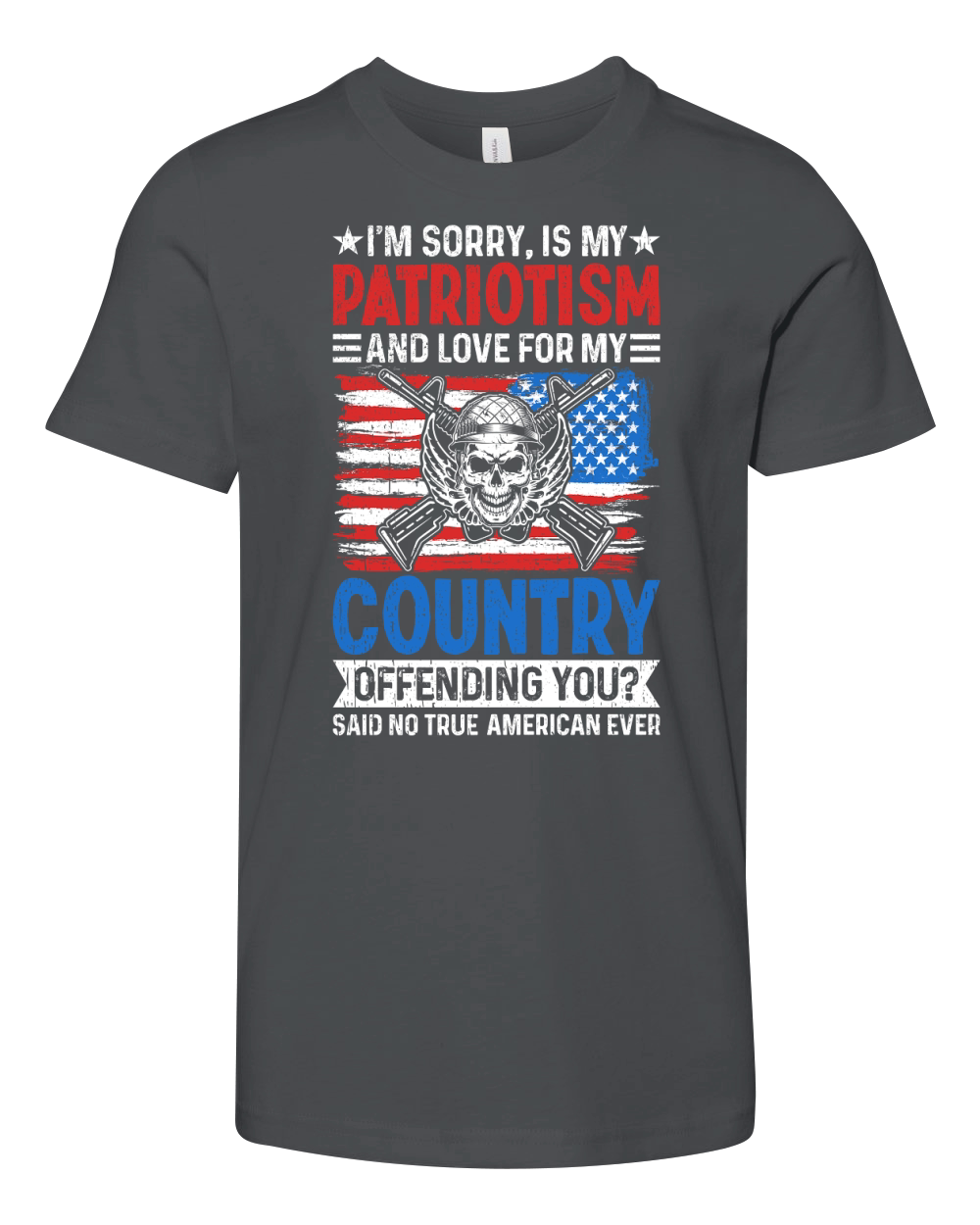 IM SORRY, IS MY PATRIOTISM AND LOVE FOR MY COUNTRY Youth Unisex Jersey Tee
