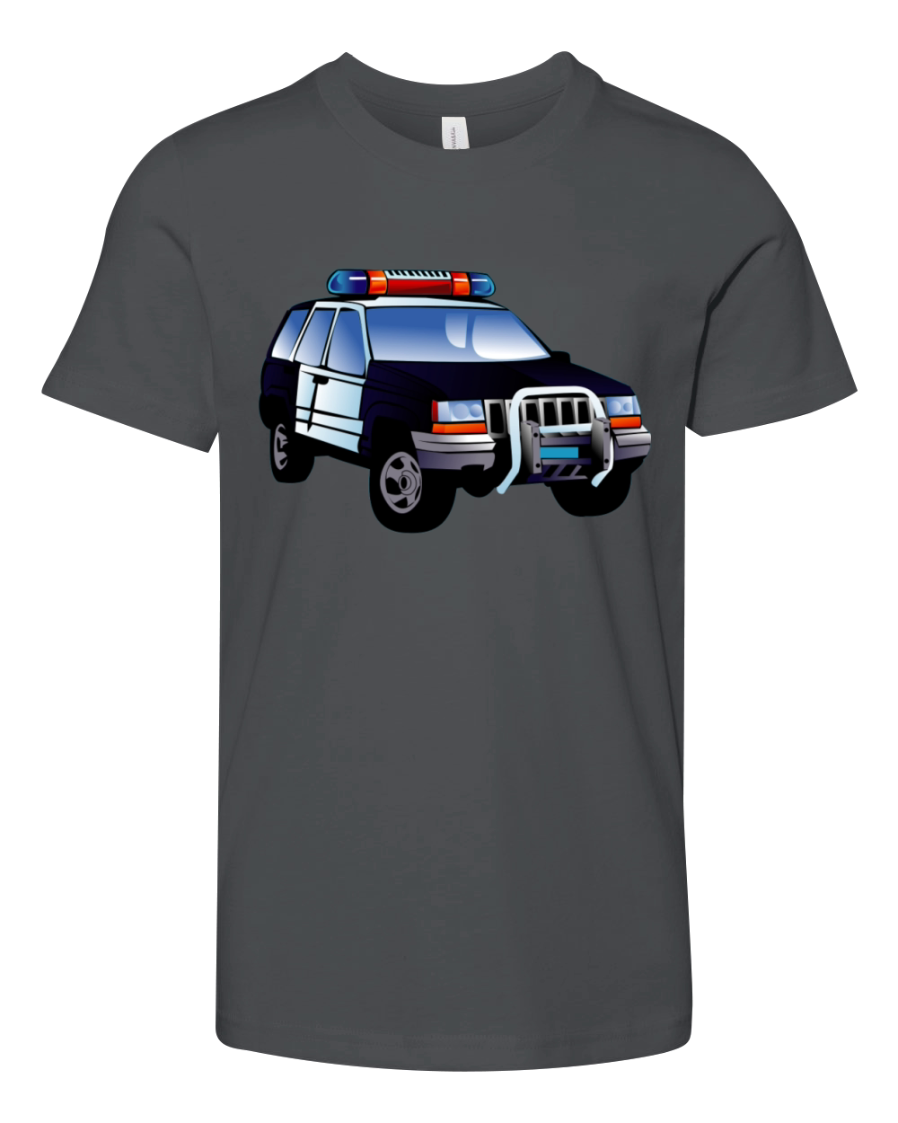 Police car kids Youth Unisex Jersey Tee