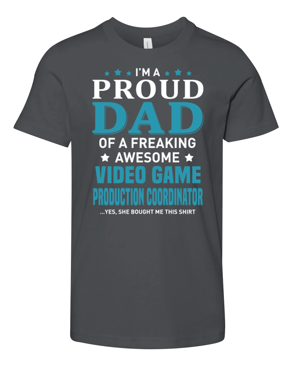 Video Game Production Coordinator Youth Unisex Jersey Tee