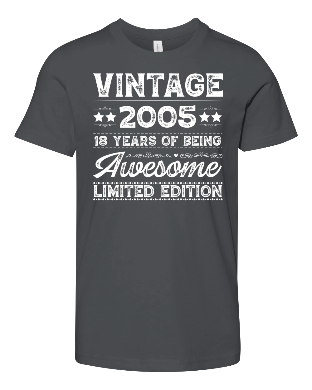 Vintage 2005 Being Awesome Limited Edition Birthday (2) Youth Unisex Jersey Tee