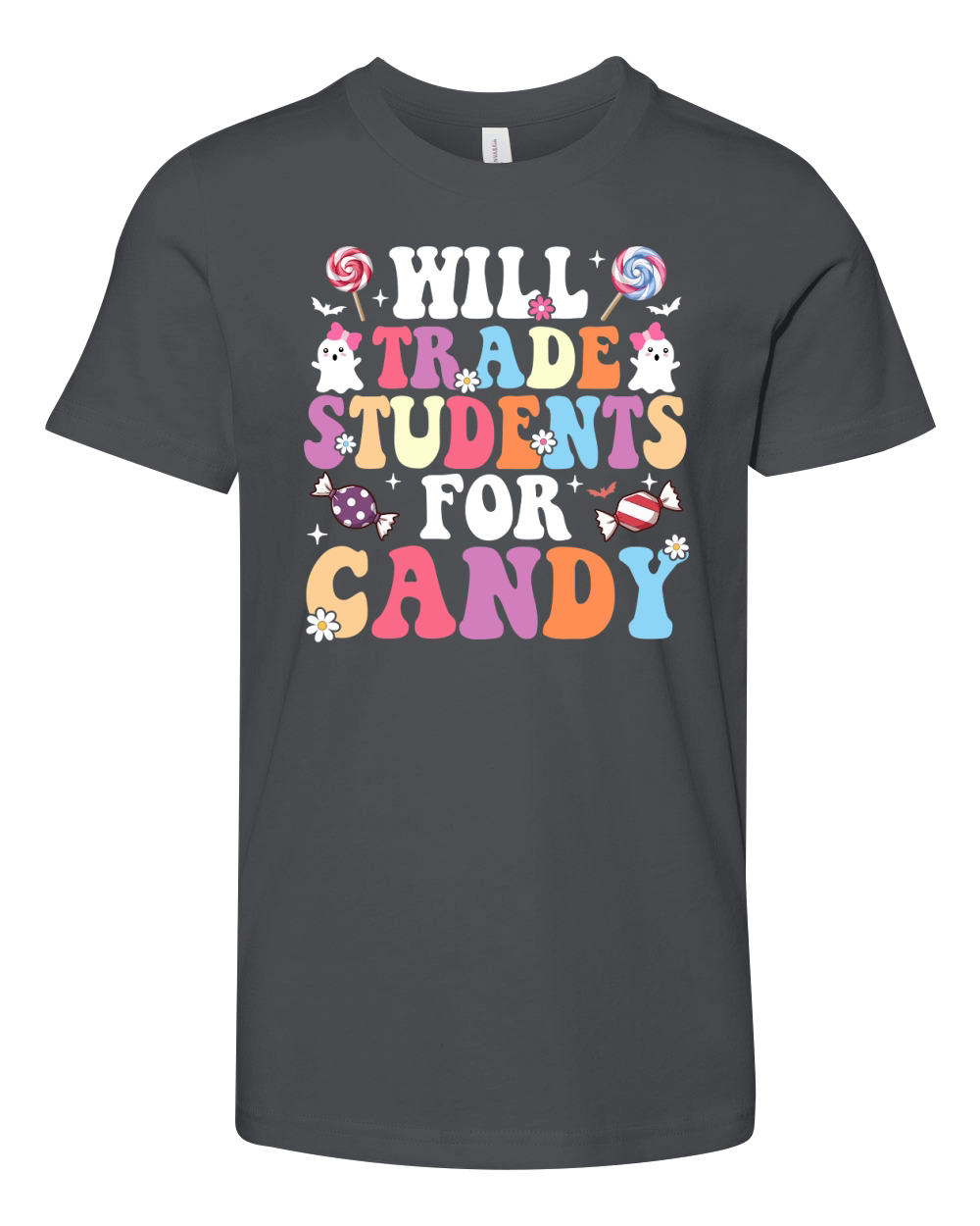 Will Trade Students For Candy Youth Unisex Jersey Tee