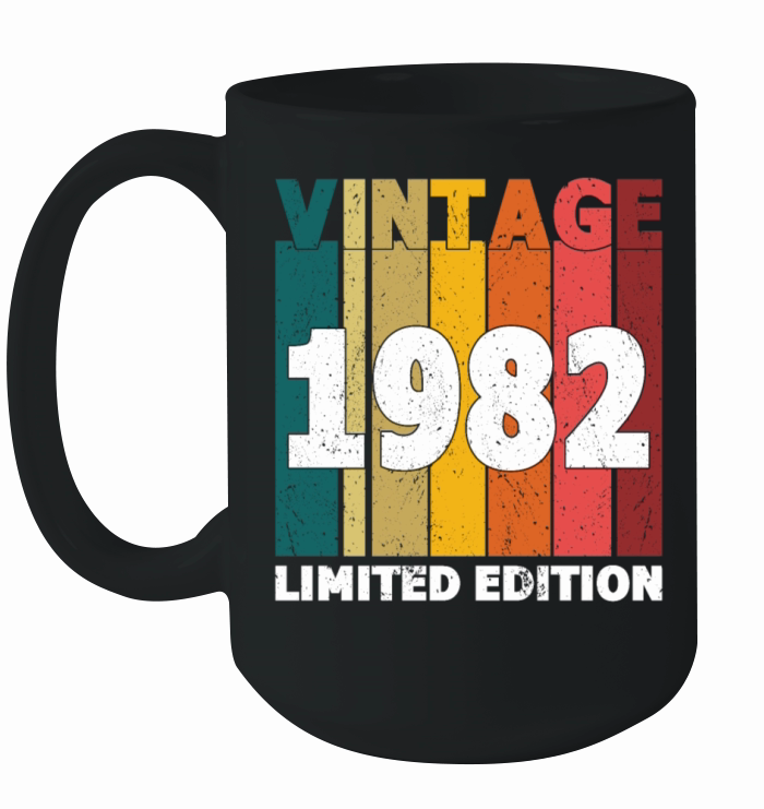 40th Birthday Vintage 1982 Limited Edition Ceramic Mug