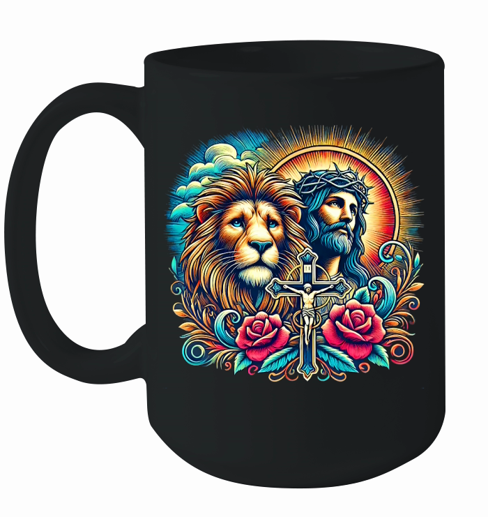 Jesus png Lion of Judah Ceramic Mug