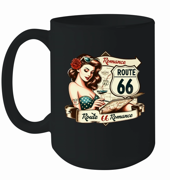 Retro Vintage route 66 Ceramic Mug