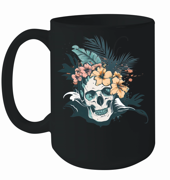 Summer Surf Skull Bundle 03 Ceramic Mug