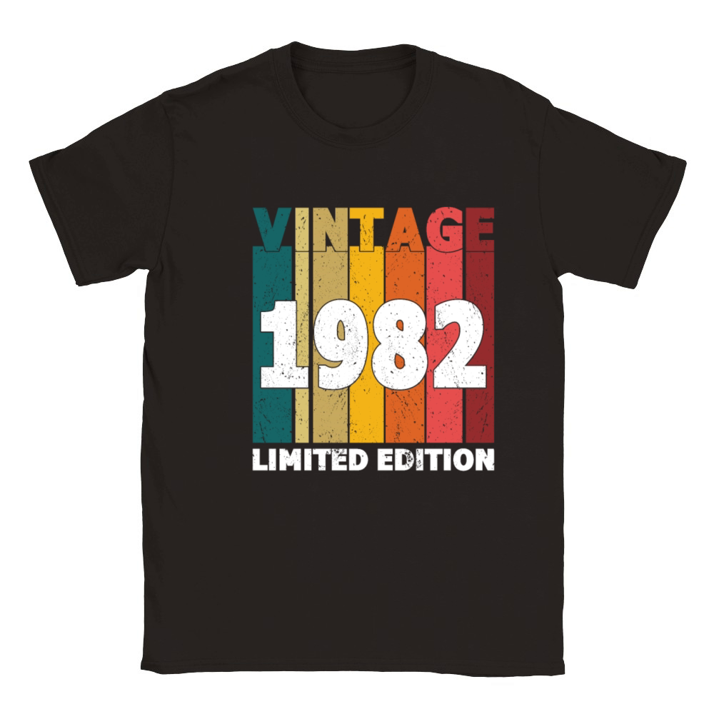 40th Birthday Vintage 1982 Limited Edition Classic Kids Crewneck T-shirt