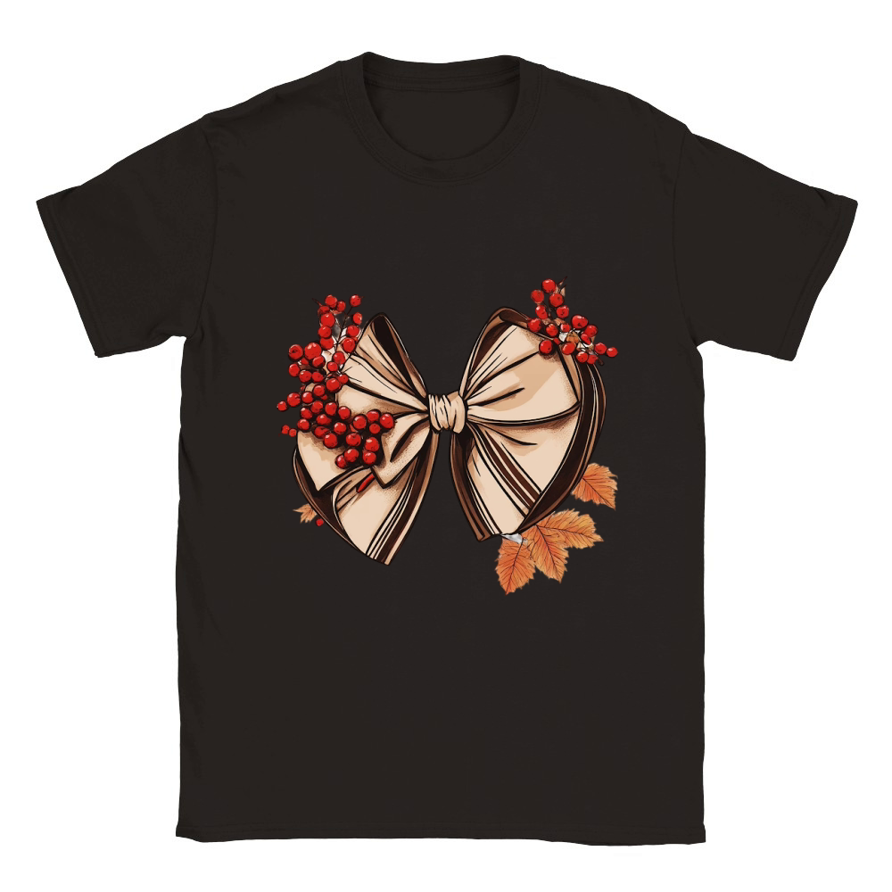Fall Coquette bow sublimation 06 Classic Kids Crewneck T-shirt