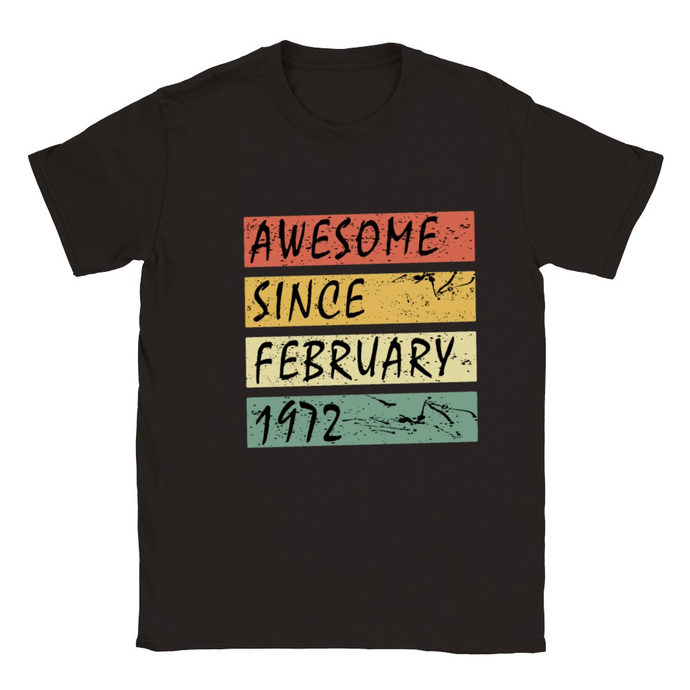 February 1972 vintage gift idea Classic Kids Crewneck T-shirt