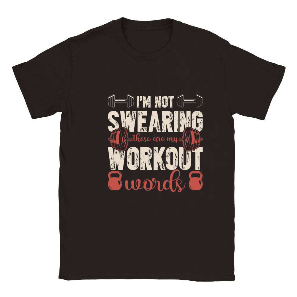 im not swearing these are my workout words Classic Kids Crewneck T-shirt