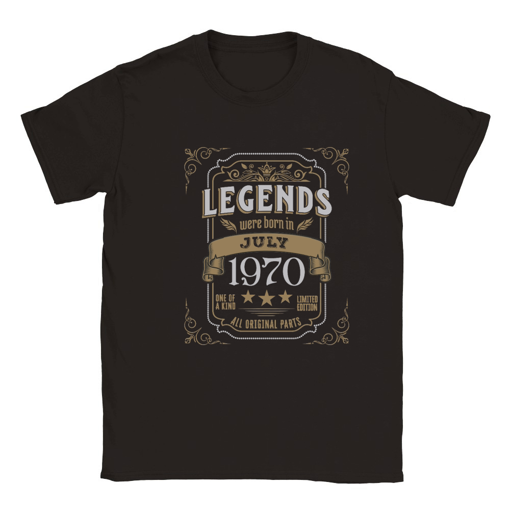Legends Were Born In July 1970 Classic Kids Crewneck T-shirt