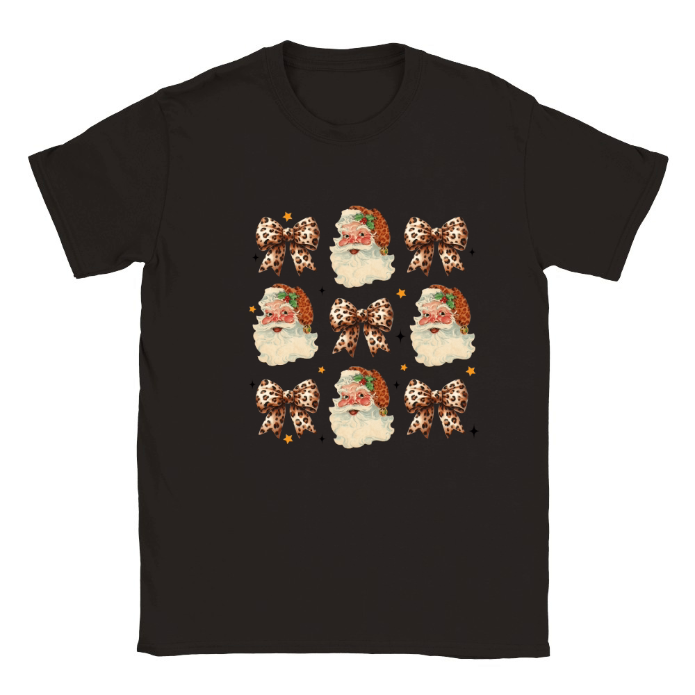 Leopard Coquette Christmas 09 Classic Kids Crewneck T-shirt