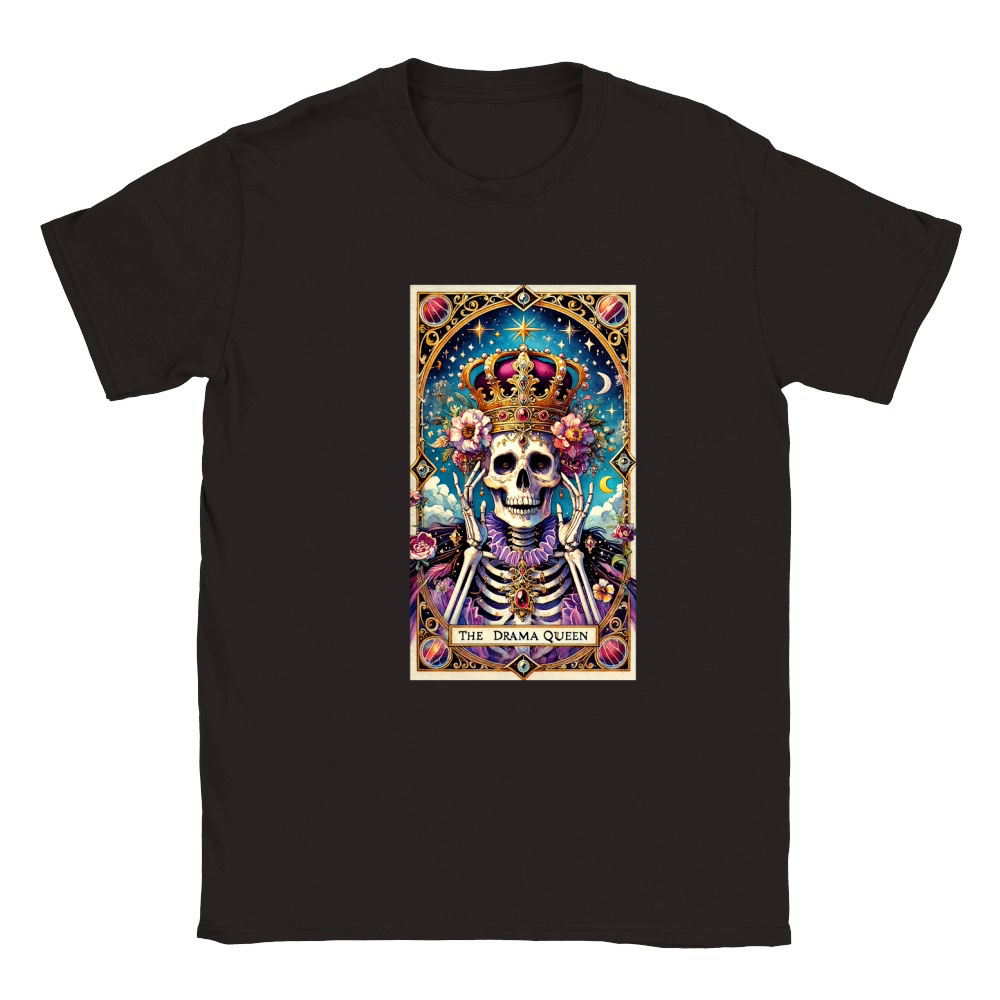 The Drama Queen Tarot Card 3 Classic Kids Crewneck T-shirt