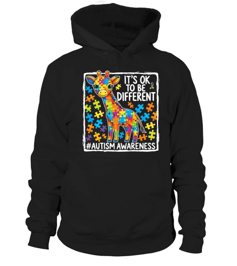 Its ok to be diffrent   #AutismAwareness Hoodie Unisex