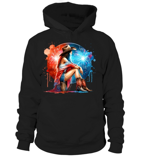 Watercolor Cowgirl 03 Hoodie Unisex