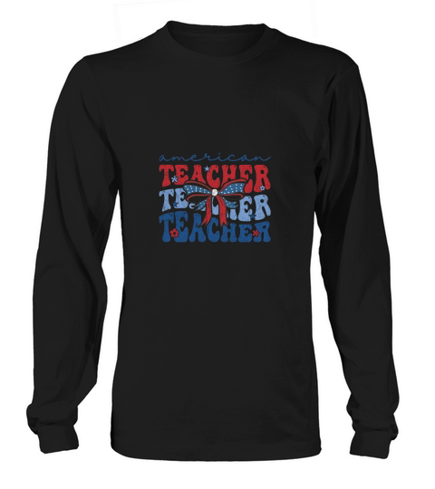 American Coquette 4th of July Teacher 02 Long sleeved Unisex