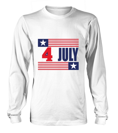 Happy the 4th of July Long sleeved Unisex