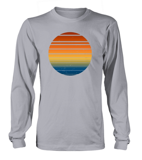 Vintage Retro Sunset (8) Long sleeved Unisex