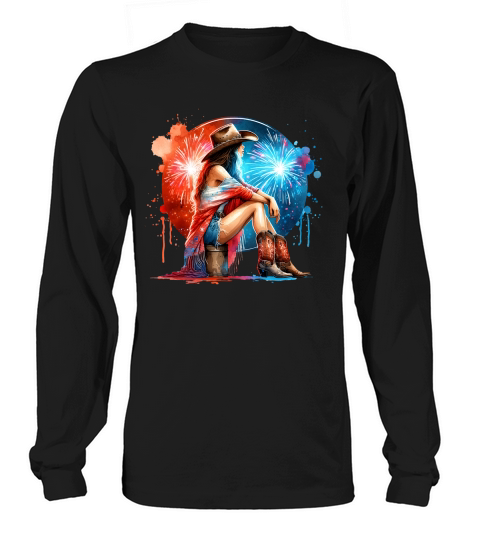 Watercolor Cowgirl 03 Long sleeved Unisex