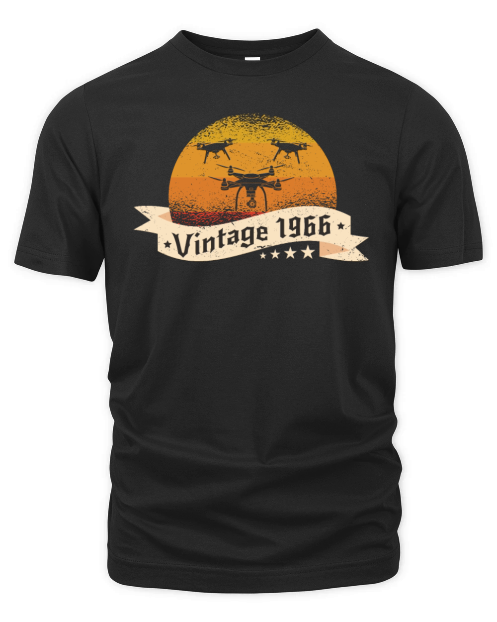 Drones-Pilots born 1966 Birthday Vintage Organic Unisex T-shirt