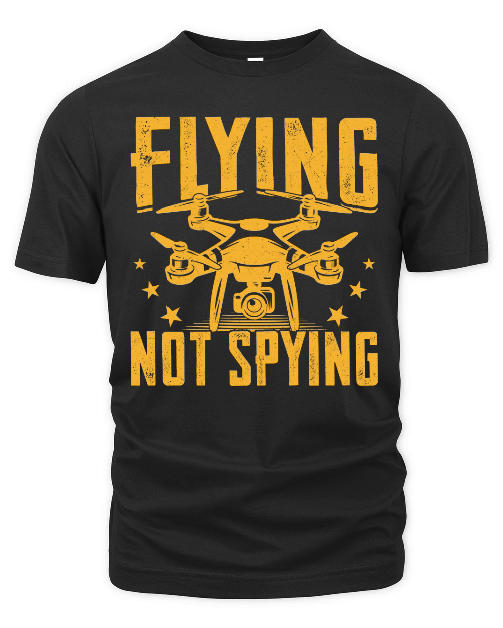 Flying Not Spying Drone Graphics Organic Unisex T-shirt