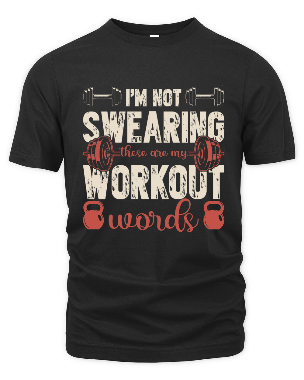 im not swearing these are my workout words Organic Unisex T-shirt