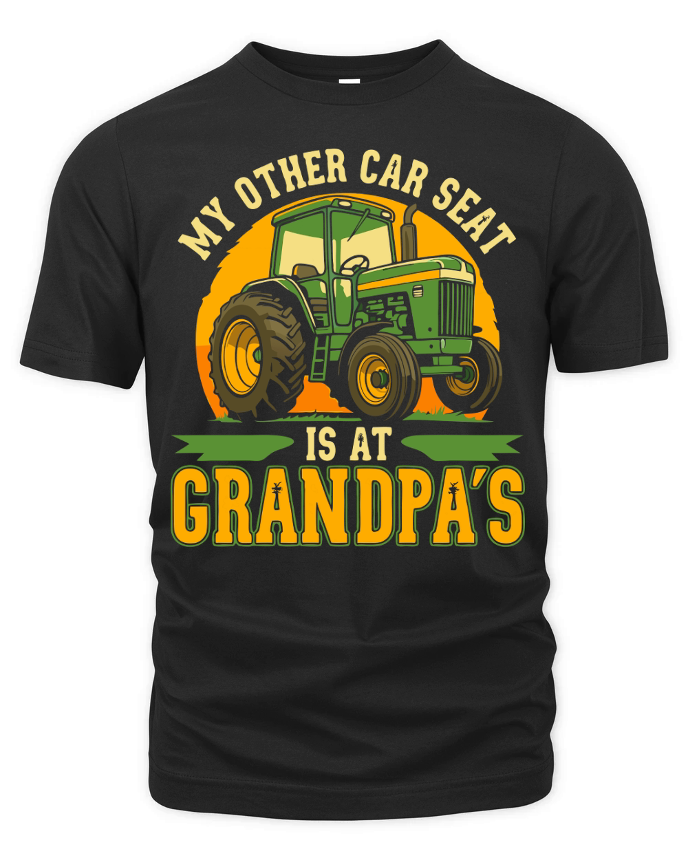 My Other car Seat is at Grandpas Tractor Organic Unisex T-shirt