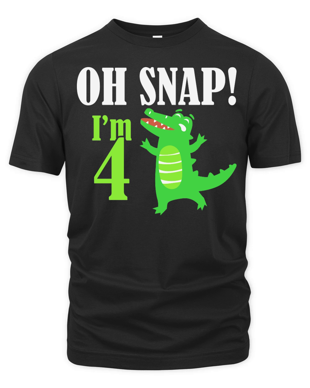 oh snap i am 4 birthday Organic Unisex T-shirt