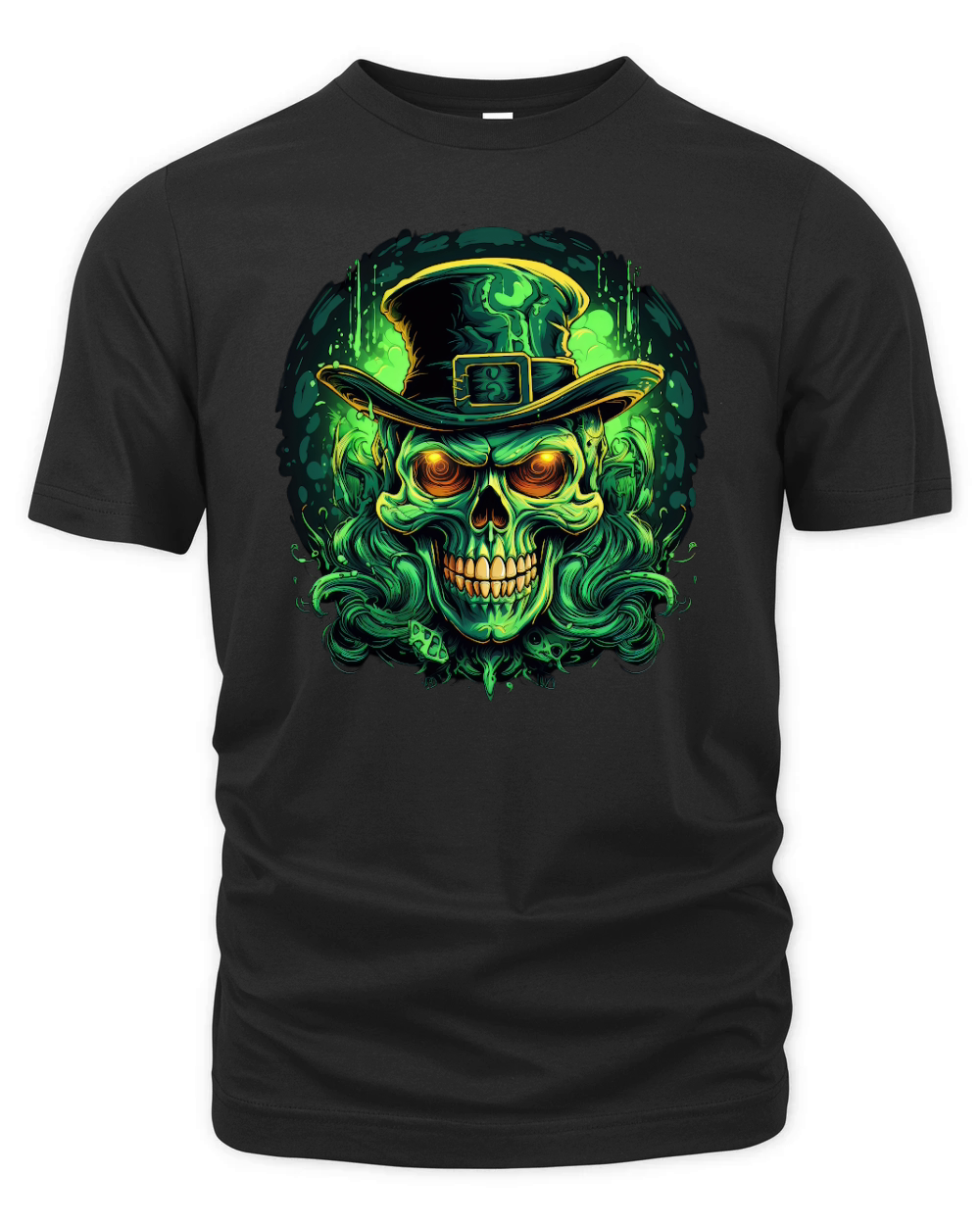 Skull Shamrock for St. Patricks Day2 Organic Unisex T-shirt