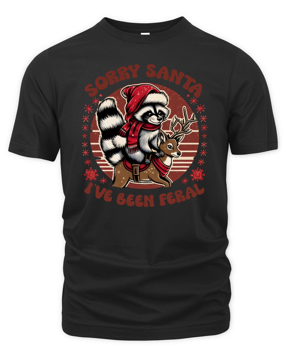 Sorry Santa, Ive been feral Organic Unisex T-shirt