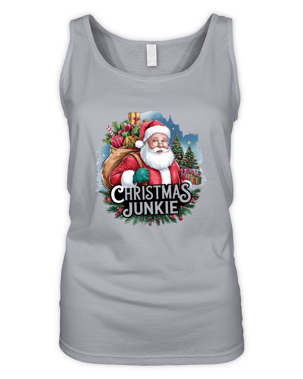 Christmas Junkie Organic Women's Tank Top